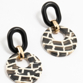 Acrylic Brick Drop earrings