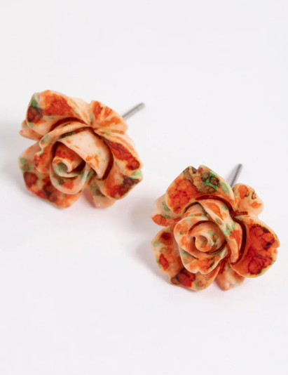 Rose Studded Earrings